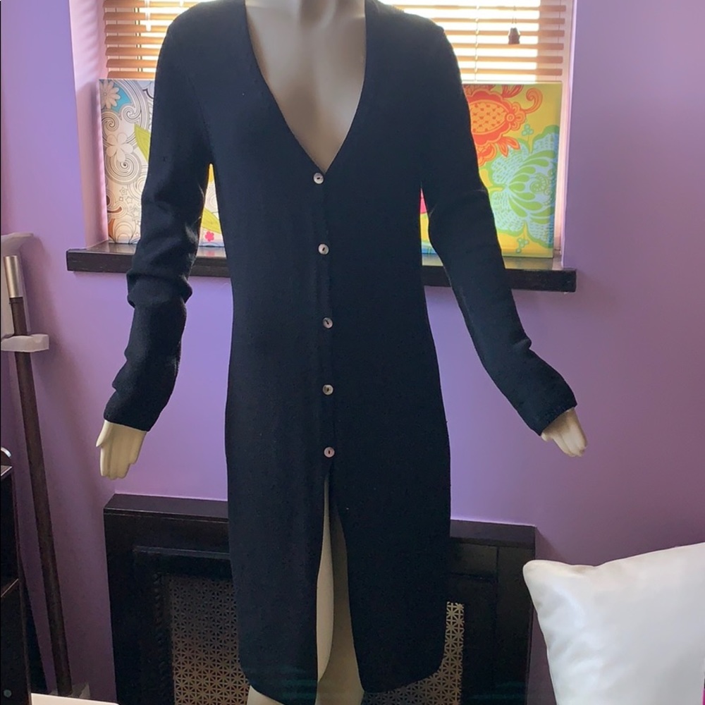 Angeline Kingsley Knit Burton Down Long Cardigan